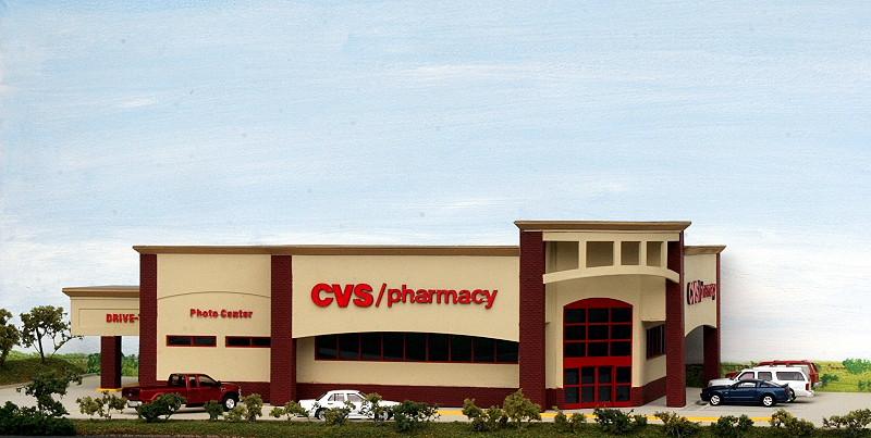 #CVS-001 CVS Pharmacy kit in HO scale