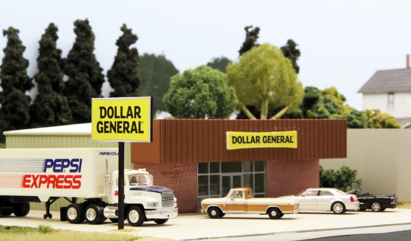 #DG-002 Dollar General Store in HO scale, latest design