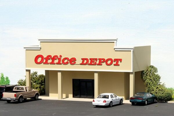 #ML-003 Office Depot backdrop building kit in HO scale