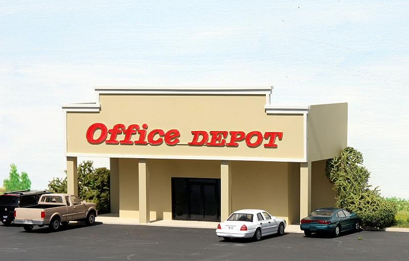 #ML-003 Office Depot backdrop building kit in HO scale