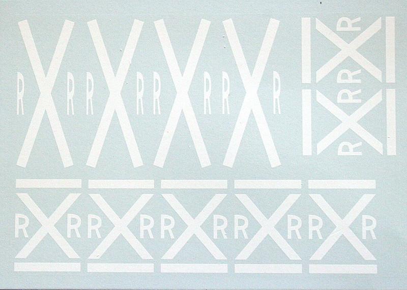 #RSD-002 Modern Road markings, HO – Rail Road Crossings