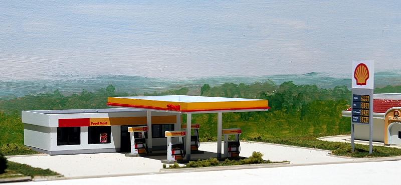 #SH-002 Modern Shell Gas Station & Convenience Store kit