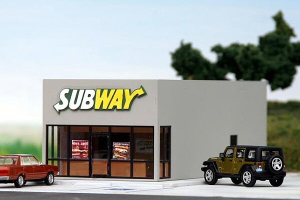 #SW-001 Subway Restaurant building kit in HO scale
