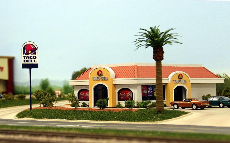 #TB-001 Taco Bell Restaurant in HO scale