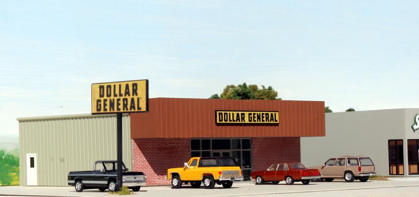 #DG-001 Dollar General Store in HO scale