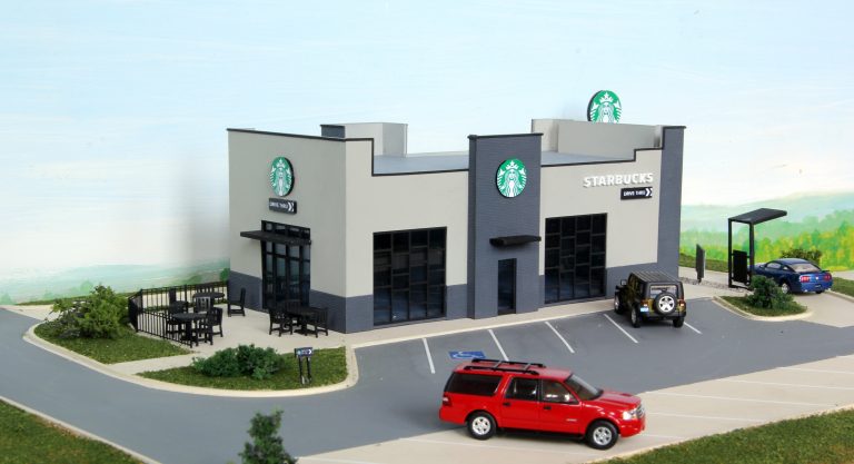 #ST-001 Starbucks Coffee in HO scale