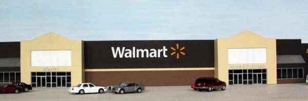 #WM-001 Walmart Supercenter backdrop building