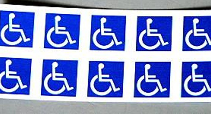 #WCL-001 Wheelchair logo for parking lots