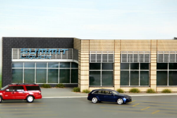 #LQ-002 Summit Liquor Store backdrop building in HO scale