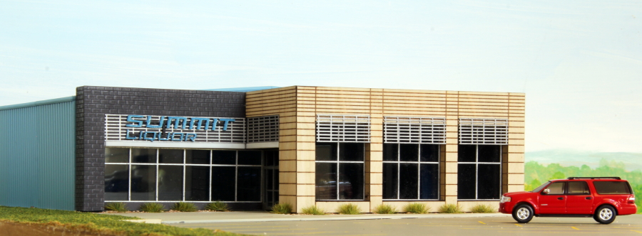 #LQ-001 Summit Liquor Store building in HO scale